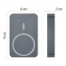 Батарея універсальна EMOS 10000mAh WI1046, 20W, Wireless, grey (B0551GY)