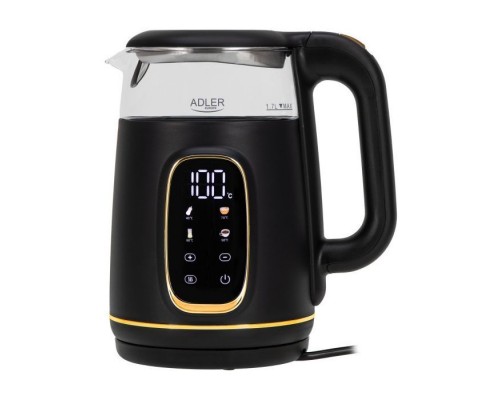 Електрочайник Adler AD 1305 black gold