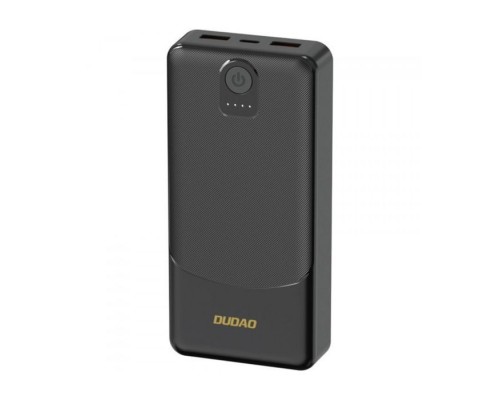 Батарея універсальна Dudao 10000mAh K10 12W, 2*USB-A, USB-C(IN), Black (6977196682164)