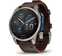 Смарт-годинник Garmin D2 Mach 2, 47mm, Saph, Bare Ti/Blk w/LthrBd, GPS (010-02904-31)