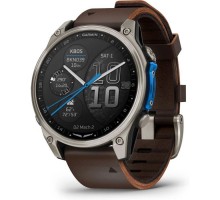 Смарт-годинник Garmin D2 Mach 2, 47mm, Saph, Bare Ti/Blk w/LthrBd, GPS (010-02904-31)