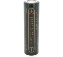 Акумулятор 18650 3400mah (3250-3350mah), 3.7V(2.75-4.2V), Black Liitokala (Lii-34A)