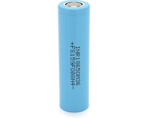 Акумулятор 18650 3450mAh, 10A, 4.2/3.63/2.5V, Cyan LG (LGDBM361865 (LG M36))