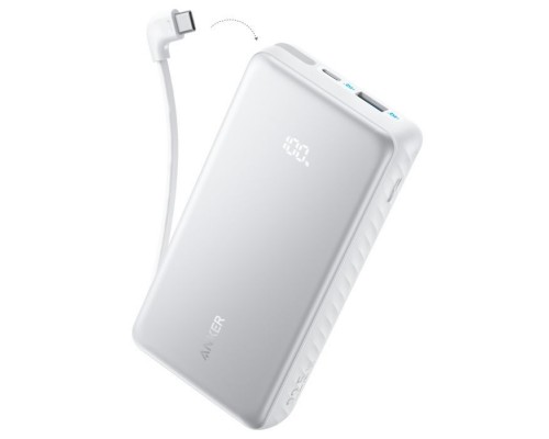 Батарея універсальна Anker 20000mAh 22.5W Built-In USB-C Cable White (A110EH21)