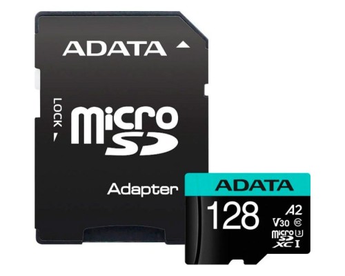 Карта пам'яті ADATA 128GB microSD class 10 UHS-I U3 V30 A2 Premier Pro SD 6.0 (AUSDX128GUI3V30SA2-RA1)