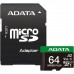 Карта пам'яті ADATA 64GB microSD class 10 UHS-I U3 V30 A2 Speed Plus (UD64GUI3V30A2SP-RA1)