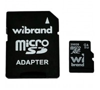 Карта пам'яті Wibrand 256GB microSD class 10 UHS-I U3 (WICDHU3/256GB-A)