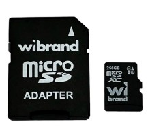 Карта пам'яті Wibrand 256GB microSD class 10 UHS-I U3 (WICDHU3/256GB-A)
