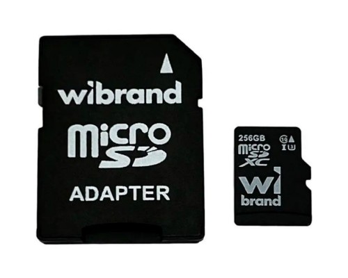Карта пам'яті Wibrand 256GB microSD class 10 UHS-I U3 (WICDHU3/256GB-A)
