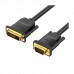 Кабель мультимедійний DVI M to VGA M 1.5m 24+1pin black Vention (EABBG)