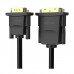 Кабель мультимедійний DVI M to VGA M 1.5m 24+1pin black Vention (EABBG)