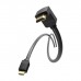 Кабель мультимедійний HDMI M to HDMI M 2.0m V2.0 4K60Hz 90° corner PVC black Vention (AAQBH)