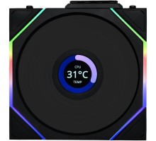 Кулер до корпусу Lian Li UNI Fan TL WIRELESS LCD 120-1, Black (G99.12TLLCD1W1B.00)