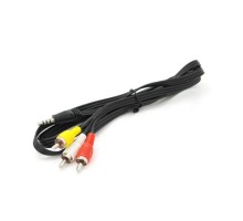 Кабель мультимедійний 3.5mm M to 3xRCA M 1.0m AV black Voltronic (YT-3.5(M)/3хRCA(M)-1.0CCA)