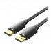 Кабель мультимедійний DisplayPort M to DisplayPort M 1.0m 16K60Hz/8K240Hz fabric gray Vention (HGCHF)