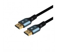 Кабель мультимедійний DisplayPort M to DisplayPort M 3.0m 16K60Hz/8K240Hz fabric gray Vention (HGCHI)