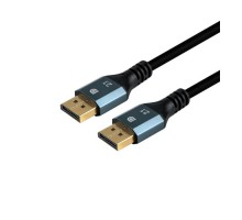 Кабель мультимедійний DisplayPort M to DisplayPort M 3.0m 16K60Hz/8K240Hz fabric gray Vention (HGCHI)