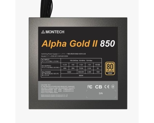 Блок живлення MONTECH 850W (ALPHA GOLD II 850W)
