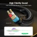 Кабель мультимедійний 3.5mm M to 2x6.35mm M 1.0m gray Ugreen (UGR-10613)
