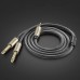 Кабель мультимедійний 3.5mm M to 2x6.35mm M 1.0m gray Ugreen (UGR-10613)
