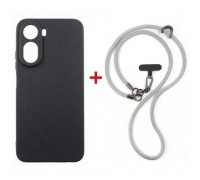 Чохол до мобільного телефона Dengos Case + Cross-body Strap Xiaomi Redmi A7 Pro Black+Grey (DG-KM-CCRB-51)