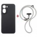 Чохол до мобільного телефона Dengos Case + Cross-body Strap Xiaomi Redmi A7 Pro Black+Grey (DG-KM-CCRB-51)