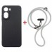 Чохол до мобільного телефона Dengos Case + Cross-body Strap Xiaomi Redmi A7 Pro Black+Grey (DG-KM-CCRB-51)