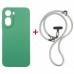 Чохол до мобільного телефона Dengos Case + Cross-body Strap Xiaomi Redmi A7 Pro Mint+Grey (DG-KM-CCRB-53)