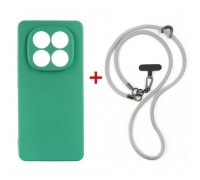 Чохол до мобільного телефона Dengos Case + Cross-body Strap Xiaomi Redmi Note 15 Pro 4G Mint+Grey (DG-KM-CCRB-39)