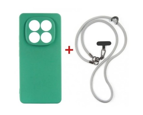 Чохол до мобільного телефона Dengos Case + Cross-body Strap Xiaomi Redmi Note 15 Pro 4G Mint+Grey (DG-KM-CCRB-39)
