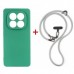 Чохол до мобільного телефона Dengos Case + Cross-body Strap Xiaomi Redmi Note 15 Pro 4G Mint+Grey (DG-KM-CCRB-39)