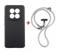 Чохол до мобільного телефона Dengos Case + Cross-body Strap Xiaomi Redmi Note 15 Black+Grey (DG-KM-CCRB-33)