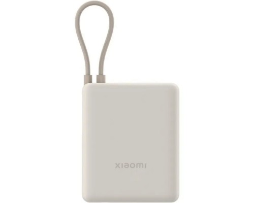Батарея універсальна Xiaomi 10000mAh 33W Integrated Cable Beige (BHR9333GL)