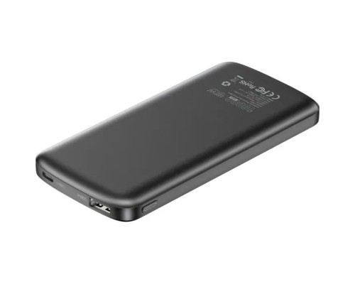 Батарея універсальна Choetech 10000mAh, 12W, USB-A, USB-C, Black (B850-ACBK)