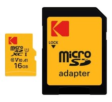 Карта пам'яті Kodak 16GB microSDHC class 10 UHS-I (EKMSDM16GHC10J60K)