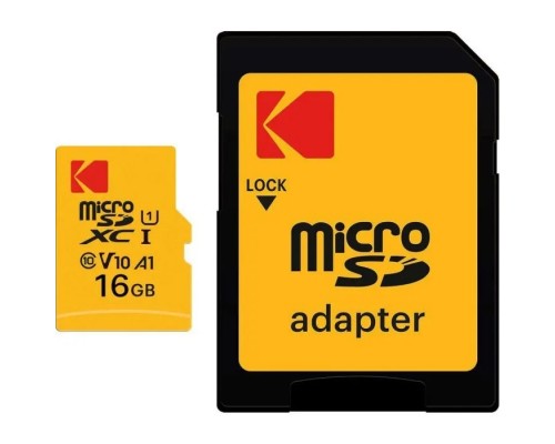 Карта пам'яті Kodak 16GB microSDHC class 10 UHS-I (EKMSDM16GHC10J60K)