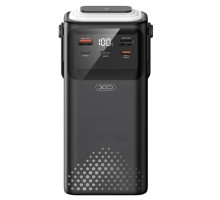 Батарея універсальна XO 30000mAh, PD/20W, QC/22,5W, Lamp, black (XO-PR285)