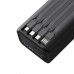 Батарея універсальна XO 30000mAh, PD/20W, QC/22,5W, Lamp, black (XO-PR285)