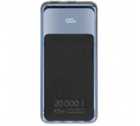 Батарея універсальна RivaCase 20000mA, 45W, QC/PD, LCD, black (RIVAPOWER VA1075 (Black))