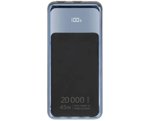 Батарея універсальна RivaCase 20000mA, 45W, QC/PD, LCD, black (RIVAPOWER VA1075 (Black))