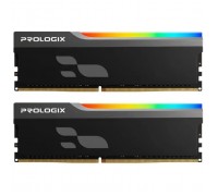 Модуль пам'яті для комп'ютера DDR4 16GB (2x8GB) 3200 MHz Onyx Black RGB Prologix (PRO16GB3200YBR4K)
