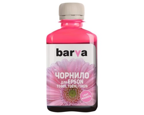 Чорнило Barva EPSON T0816 LIGHT MAGENTA 180г (E081-150)