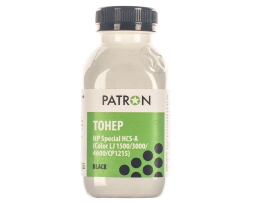 Тонер HP CLJ 1500/3000/4600/CP1215) BLACK 50г Patron (HCS-A-B-050)