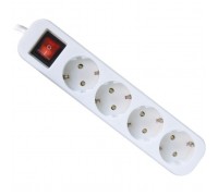 Мережевий подовжувач Defender S418 1.8 m 4 роз switch white (99237)