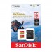 Карта пам'яті SanDisk 32GB microSD class 10 UHS-I U3 V30 A1 Extreme (SDSQXAF-032G-GN6AT)