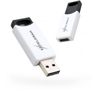 USB флеш накопичувач eXceleram 64GB H2 Series White/Black USB 2.0 (EXU2H2W64)