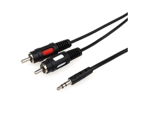 Кабель мультимедійний 3.5mm M to 2xRCA M 0.8m Atcom (10810)