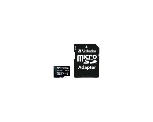 Карта пам'яті Verbatim 16GB microSDHC class 10 (MDAVR-10/G)