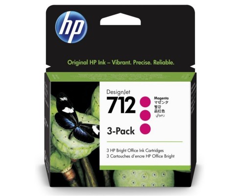 Картридж HP DJ No.712 DesignJet Т230/Т630 3-Pack 29-ml Magenta (3ED78A)