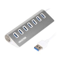 Концентратор Maxxter USB 3.0 Type-A 7 ports silver (HU3A-7P-01)